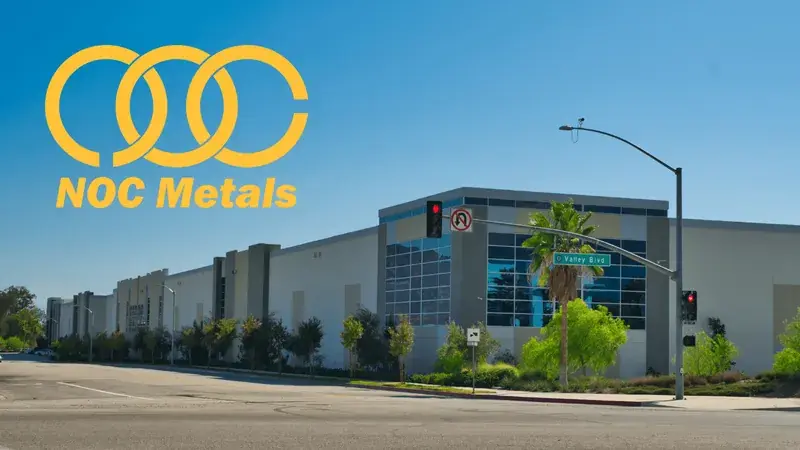 Tungsten carbide powder supplier in California - NOC Metals facility exterior